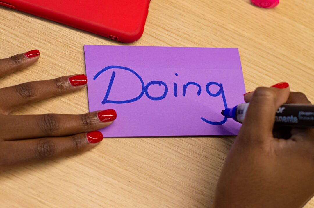 setting goals on paper