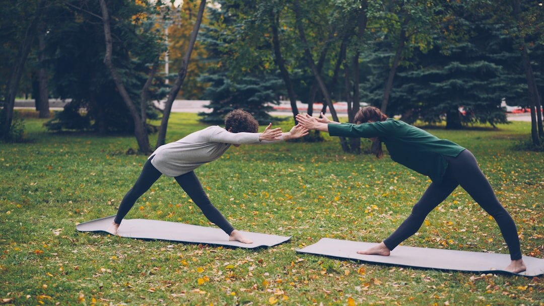person exercising outdoors