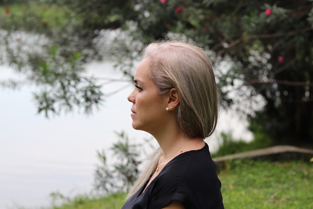 woman listening attentively