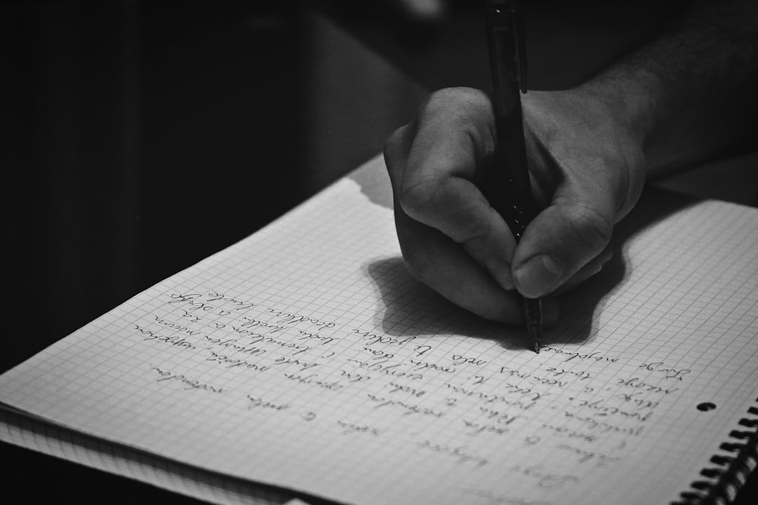 writer journaling thoughts